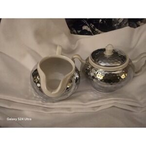 Porcelain Cream and Sugar Jars.